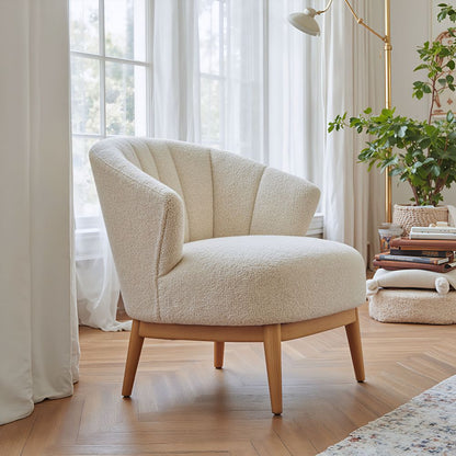 Zuo Modern Leque Textured Fabric Accent Chair