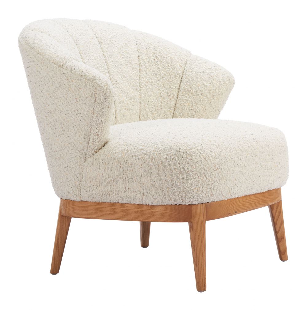 Zuo Modern Leque Textured Fabric Accent Chair