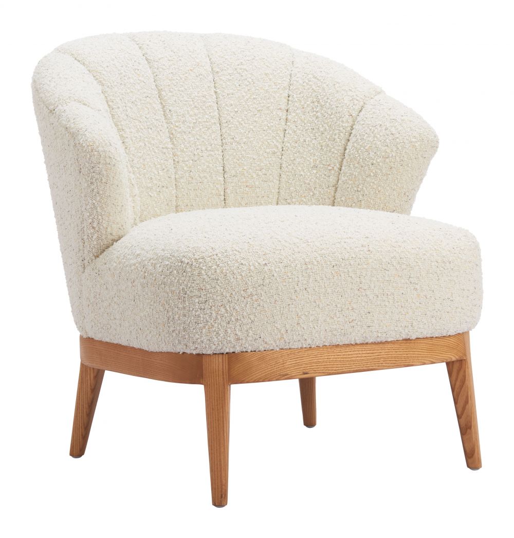 Zuo Modern Leque Textured Fabric Accent Chair