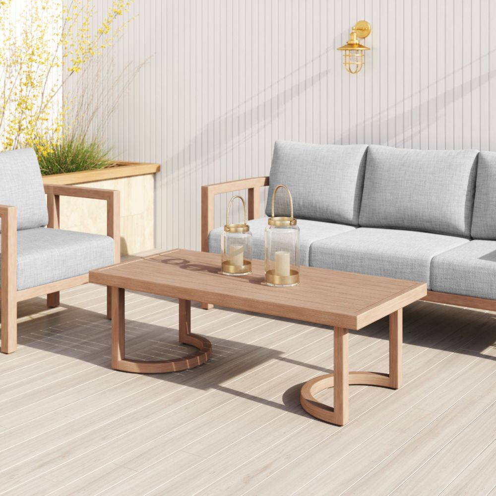 Zuo Modern Leto Aluminum Outdoor Coffee Table