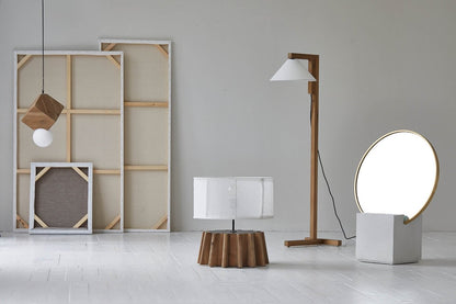 LH Home Letta Wooden Standing Floor Lamp