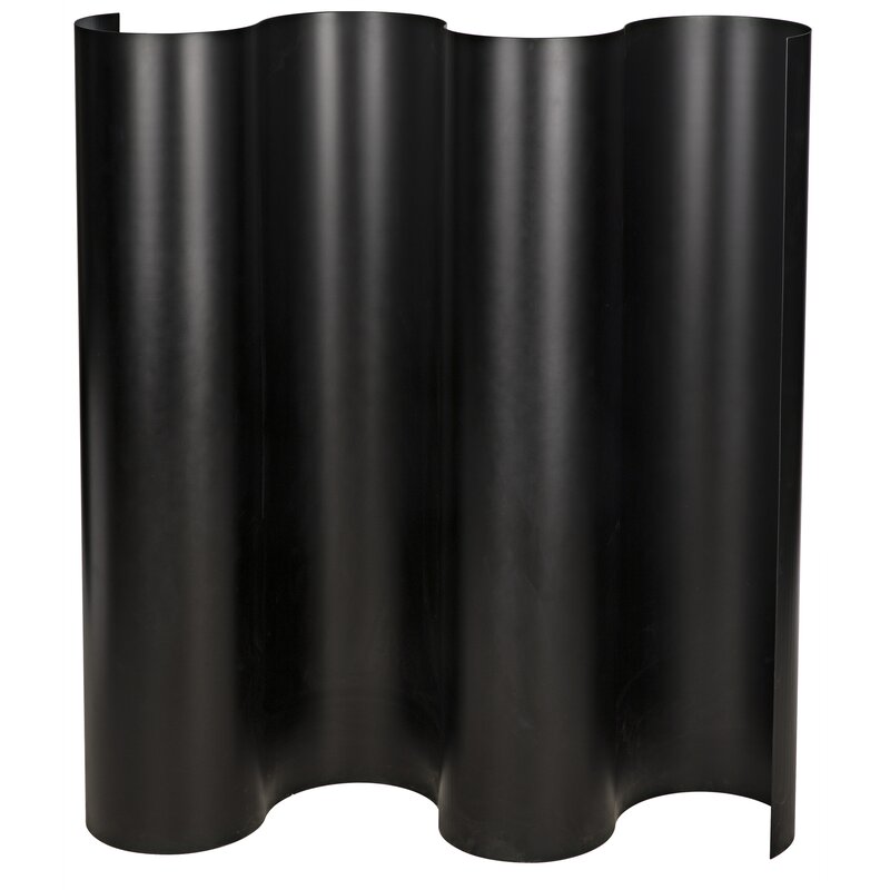 Levo 56'' W x 64'' H Single Panel Room Divider-Room Dividers-Noir-Sideboards and Things