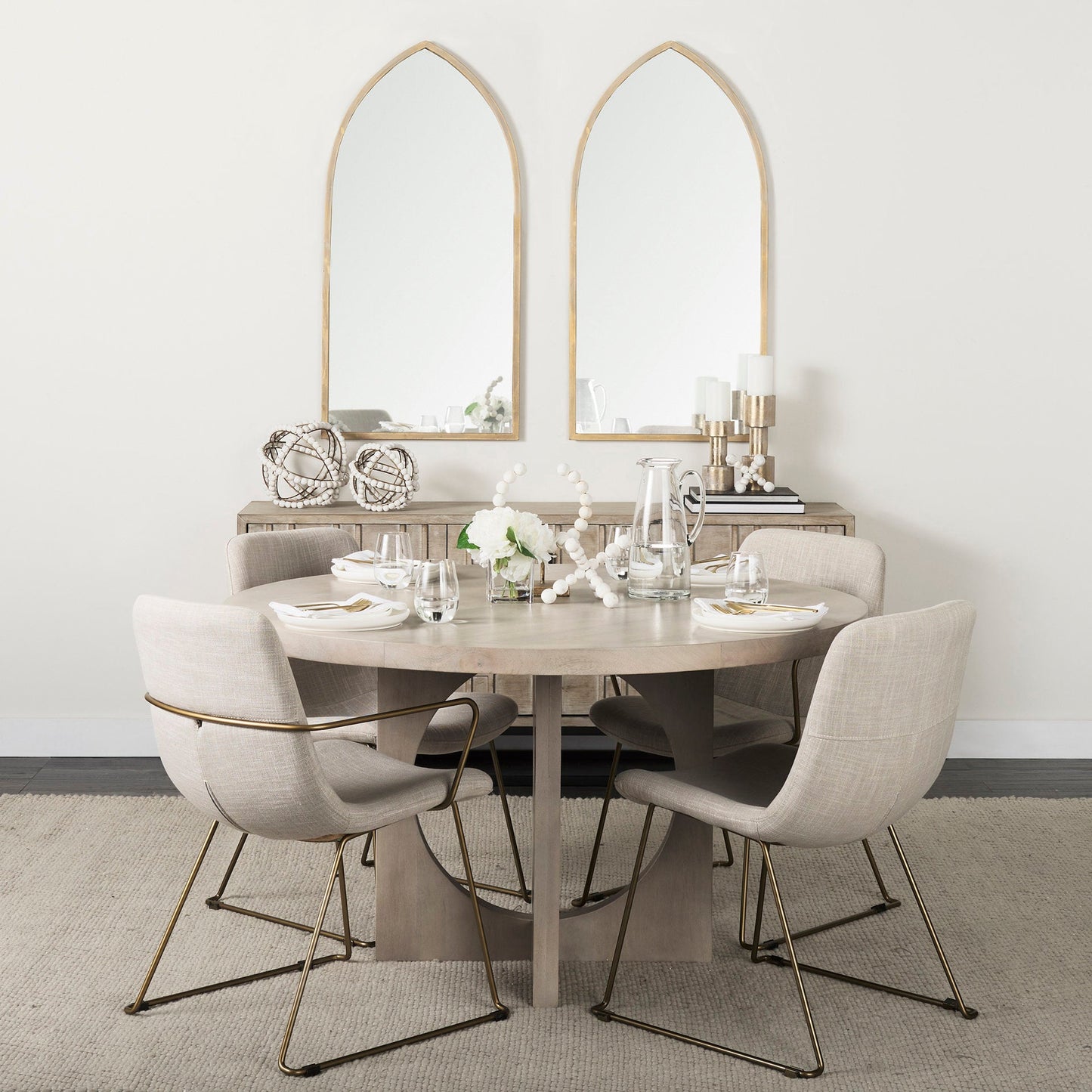 Mercana Liesl Wooden Round Dining Table