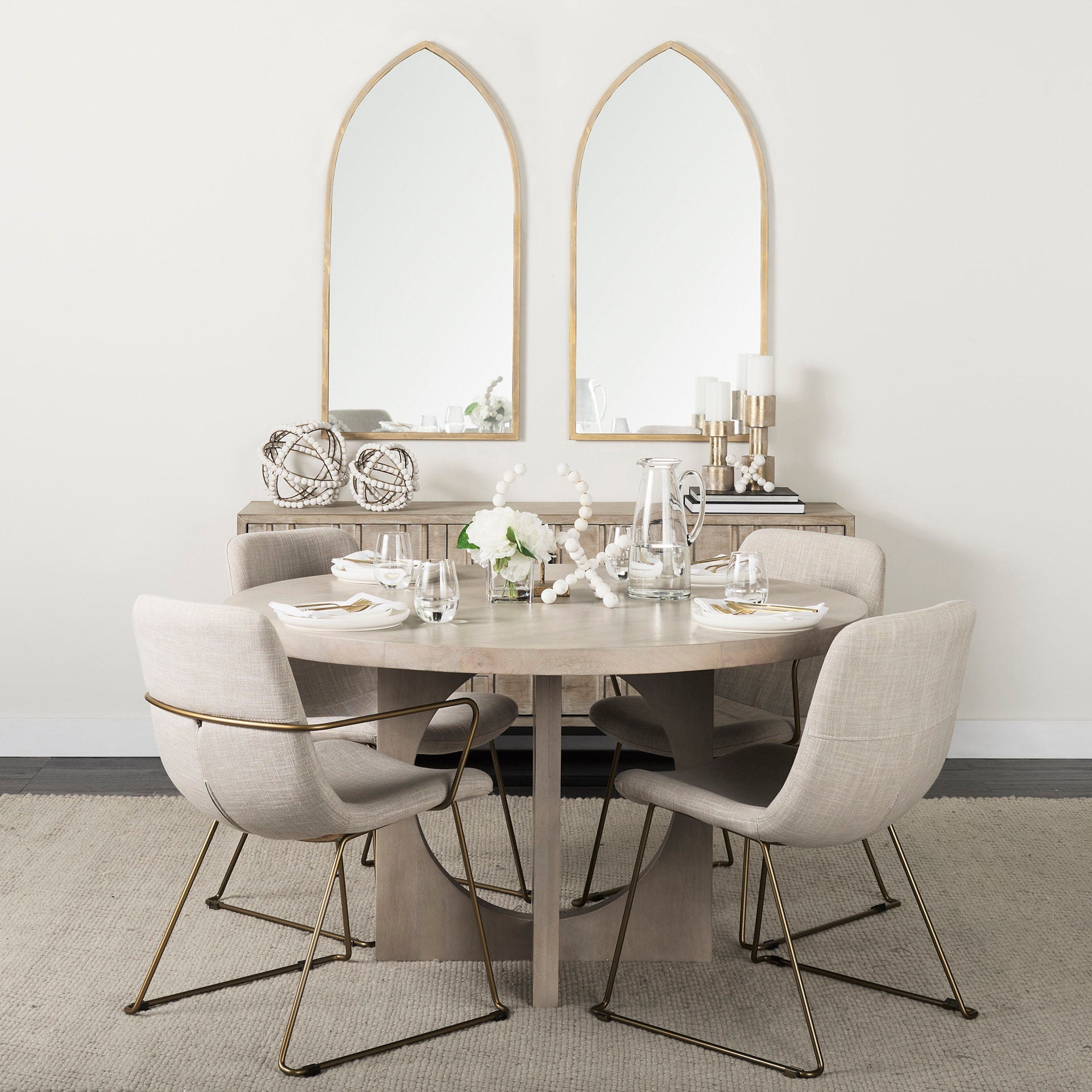 Mercana Liesl Wooden Round Dining Table