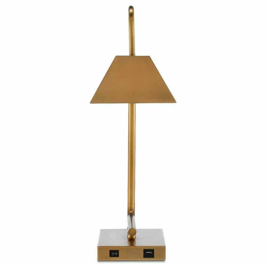 Light Antique Brass Hoxton Brass Table Lamp Table Lamps Sideboards and Things By Currey & Co