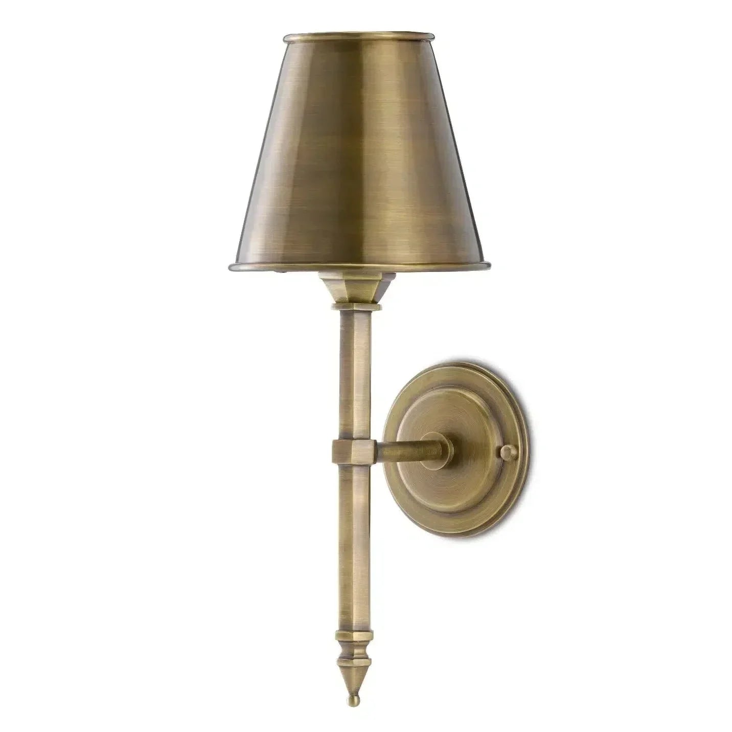 Light Moroccan Antique Brass Wollaton Wall Sconce Wall Sconces Sideboards and Things By Currey & Co