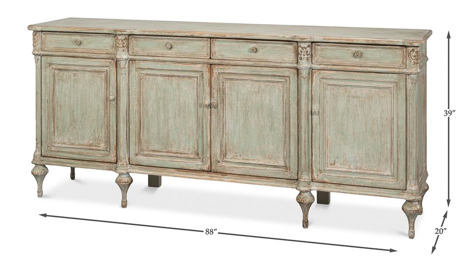 Sarreid Lilac Four Doors Wood Sideboard