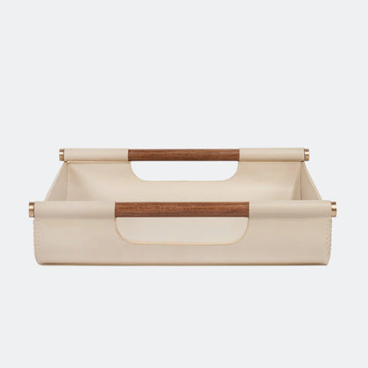 Luho Design House Lilah Leather Warp Tray