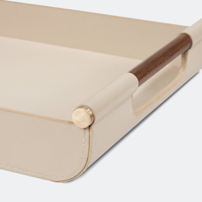Luho Design House Lilah Leather Warp Tray