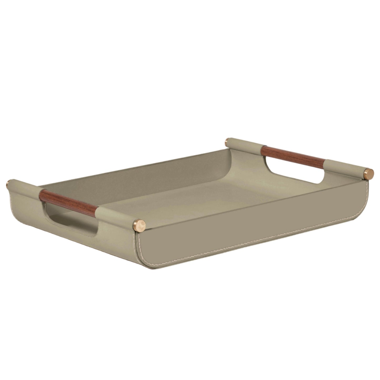 Luho Design House Lilah Leather Warp Tray