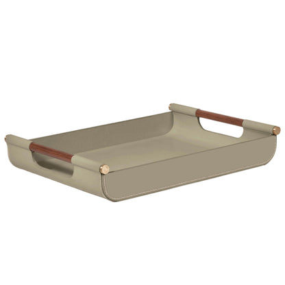 Luho Design House Lilah Leather Warp Tray