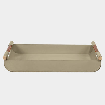 Luho Design House Lilah Leather Warp Tray
