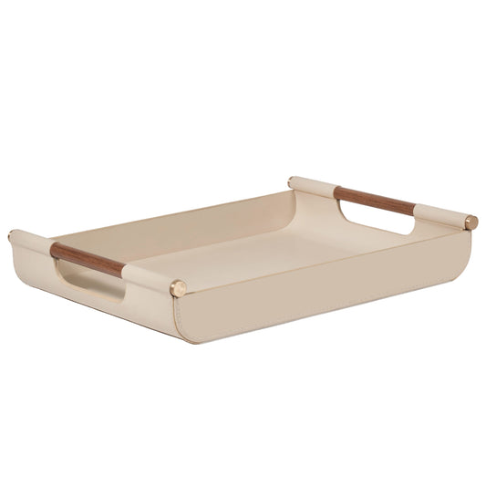 Luho Design House Lilah Leather Warp Tray