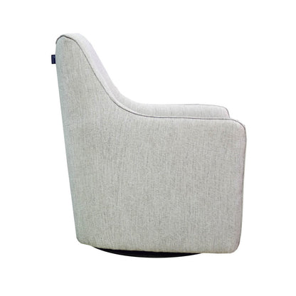LH Home Lilith Fabric Swivel Club Chair