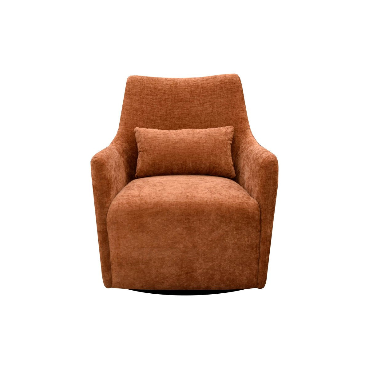 LH Home Lilith Fabric Swivel Club Chair