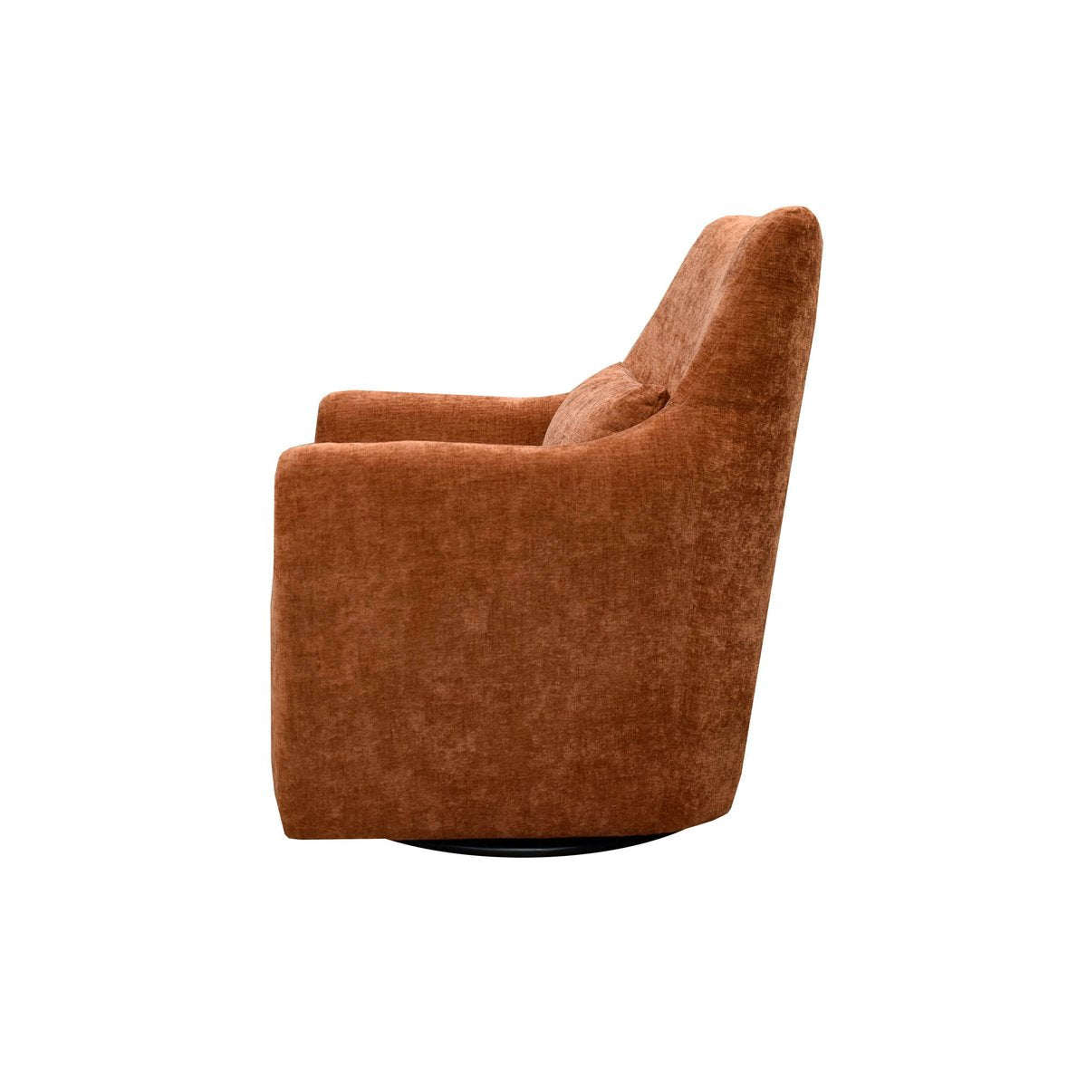 LH Home Lilith Fabric Swivel Club Chair