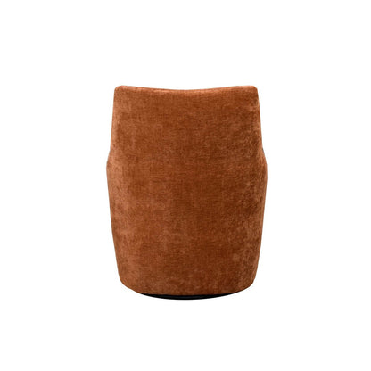 LH Home Lilith Fabric Swivel Club Chair