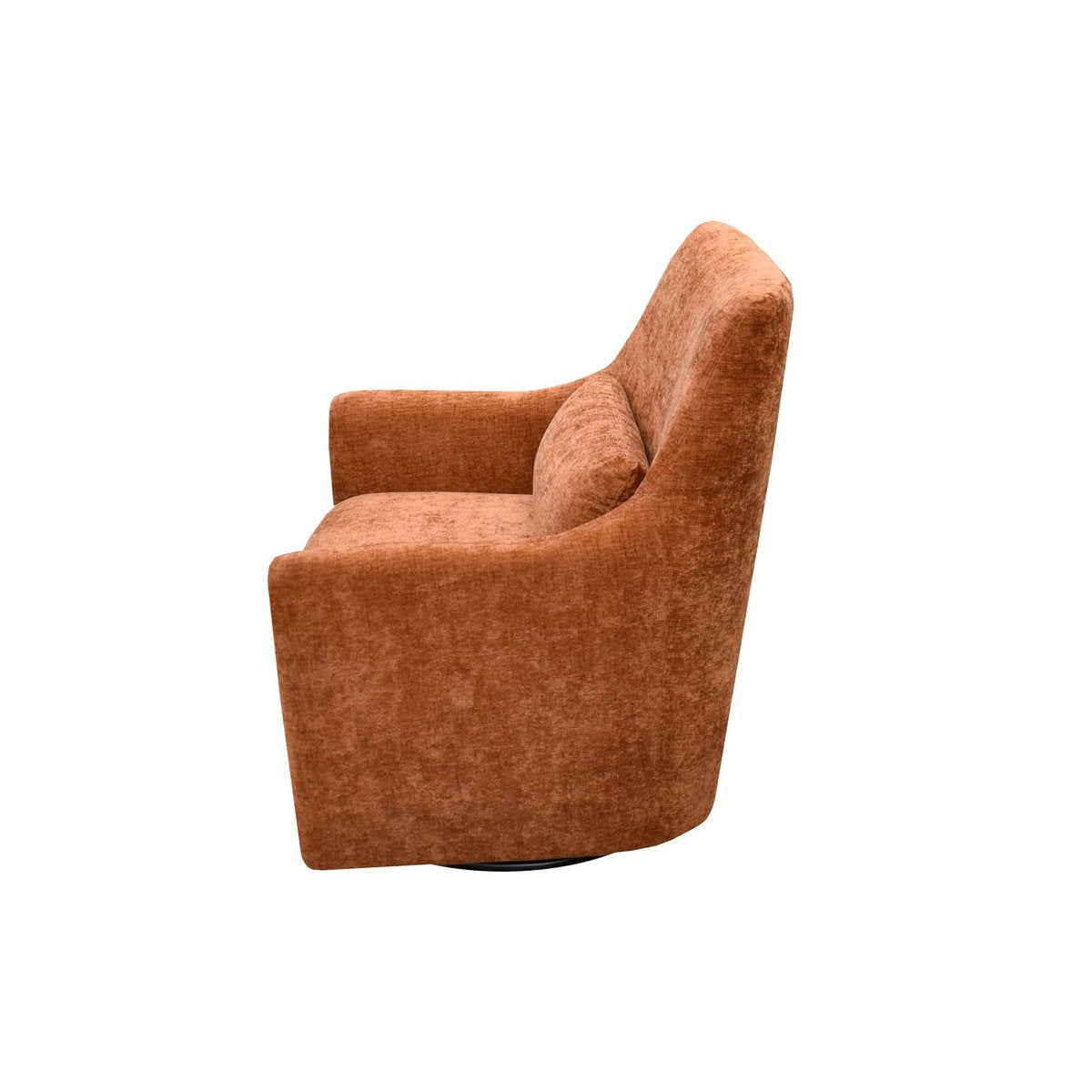LH Home Lilith Fabric Swivel Club Chair