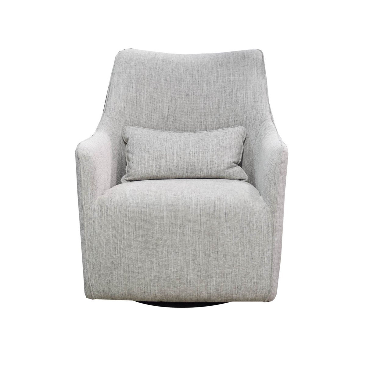 LH Home Lilith Fabric Swivel Club Chair