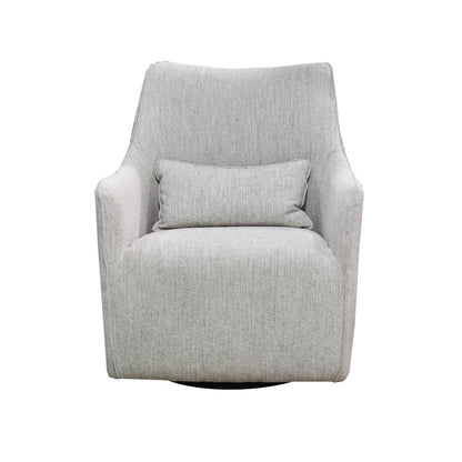 LH Home Lilith Fabric Swivel Club Chair