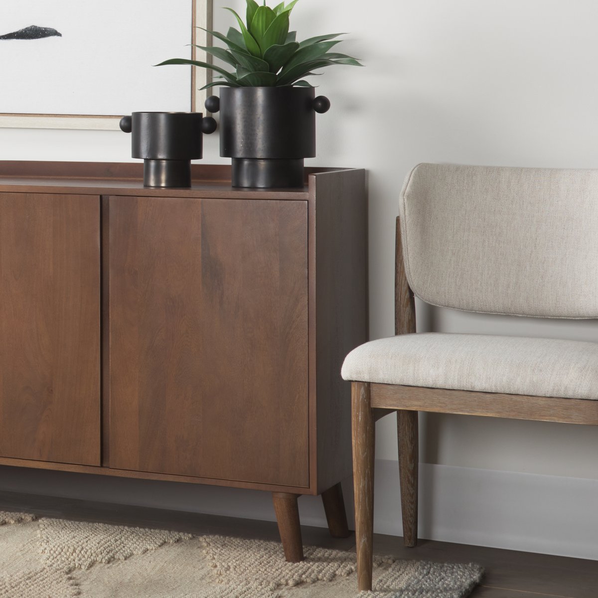 Mercana Lillie Two Doors Wood Accent Cabinet