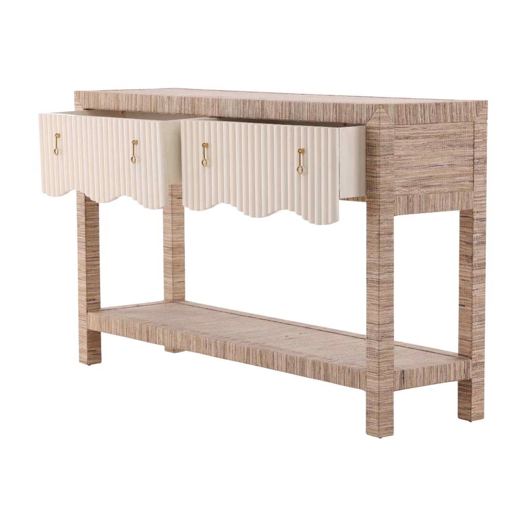 Lily's Two Drawers Wooden Console Table