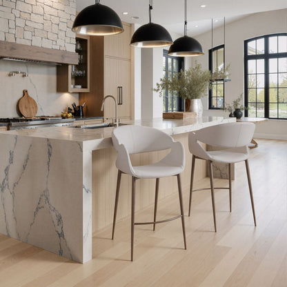 Zuo Modern Limay Faux Leather Counter Stool