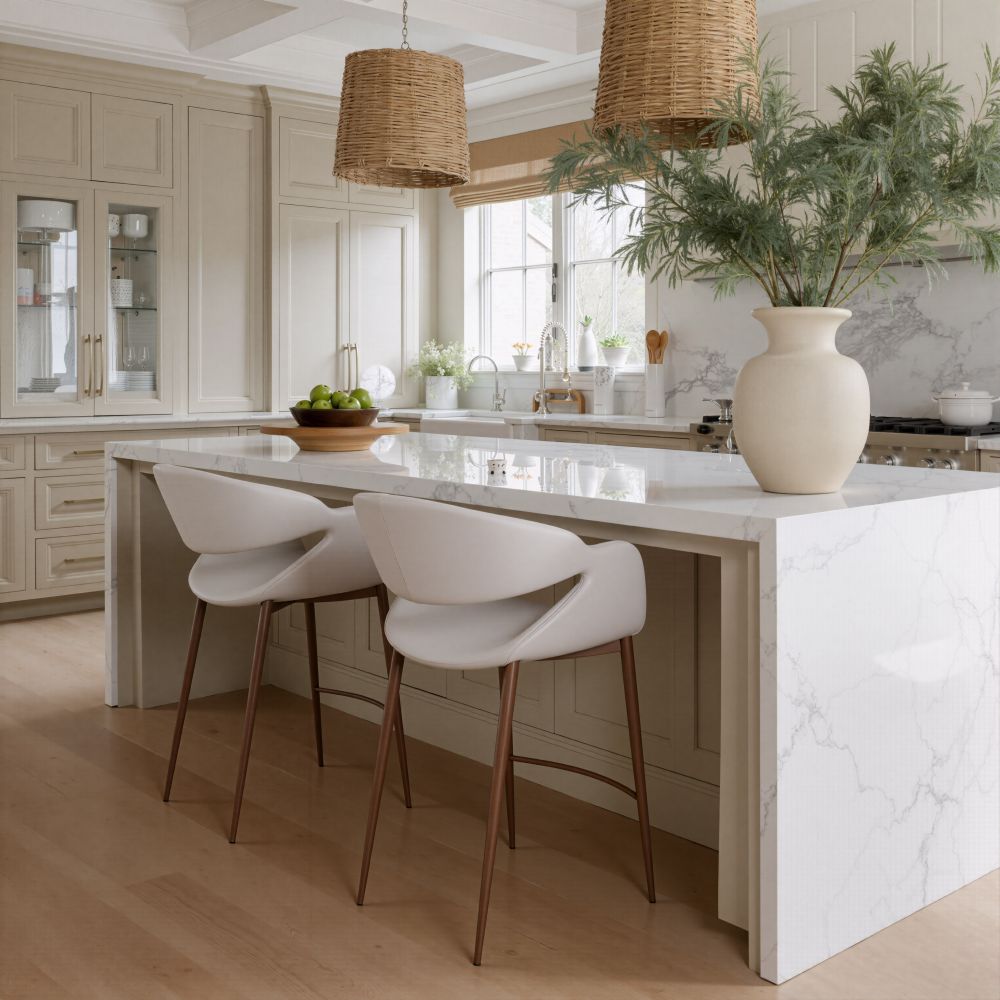 Zuo Modern Limay Faux Leather Counter Stool
