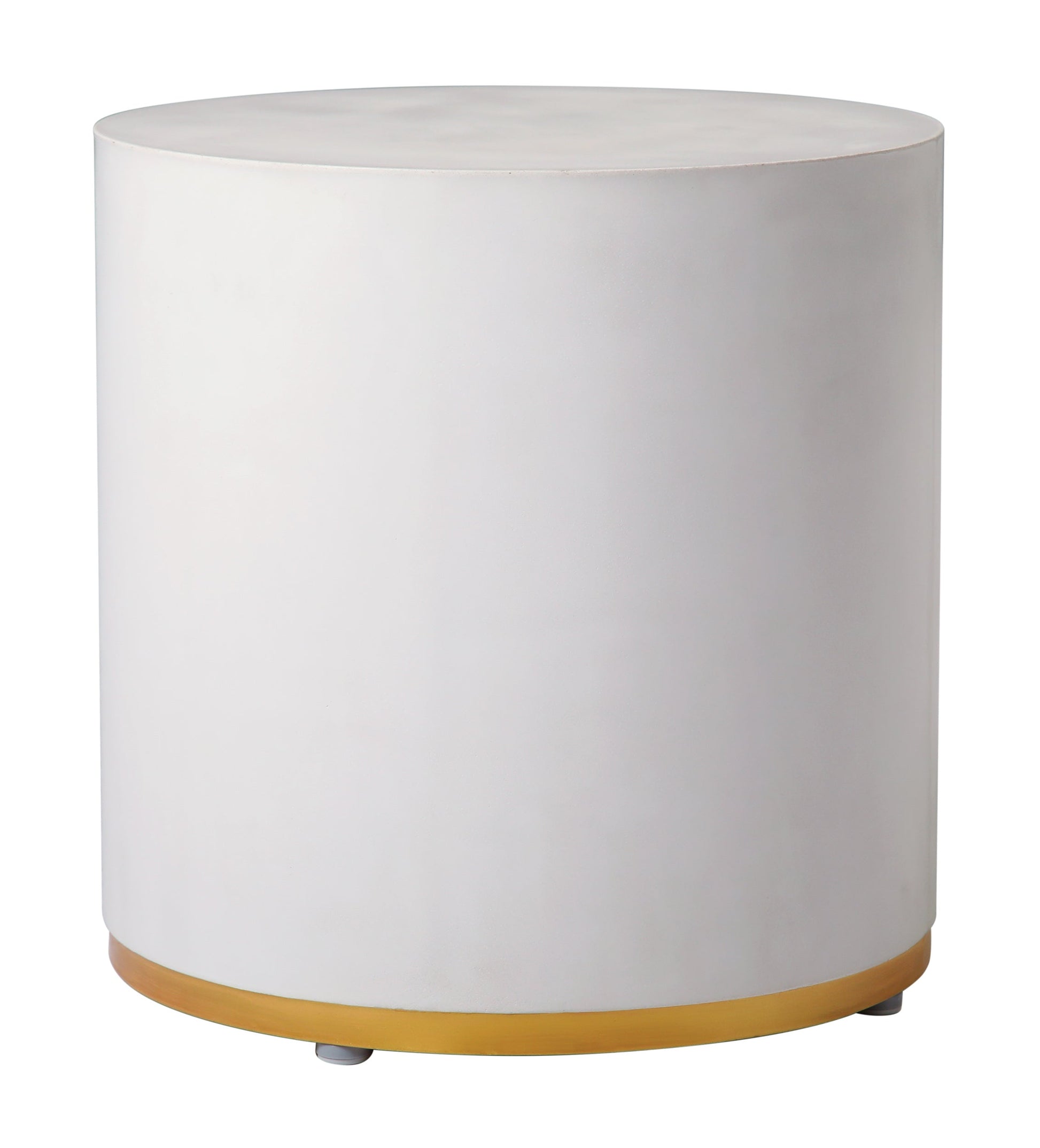 Linea Ring Accent Table Set - White Outdoor End Tables-Outdoor Side Tables-Seasonal Living-Sideboards and Things