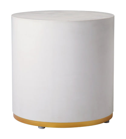 Linea Ring Accent Table Set - White Outdoor End Tables-Outdoor Side Tables-Seasonal Living-Sideboards and Things