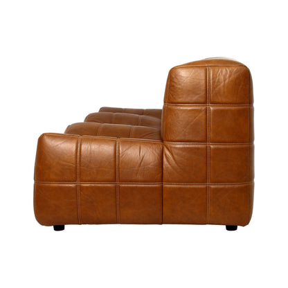 Linear Three Seater Leather Sofa