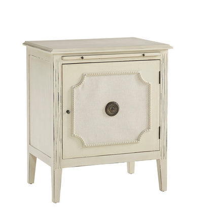 Linen & Beaded Front End Table-Side Tables-Furniture Classics-Sideboards and Things