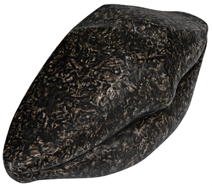 Lips Black Fiber Cement Sculpture-Statues & Sculptures-Noir-Sideboards and Things