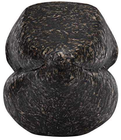 Lips Black Fiber Cement Sculpture-Statues & Sculptures-Noir-Sideboards and Things