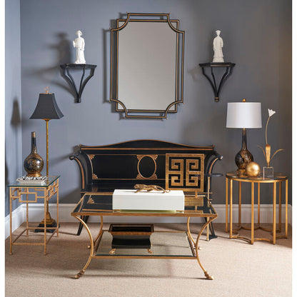Chelsea House Lisette Metal Base Round Side Table