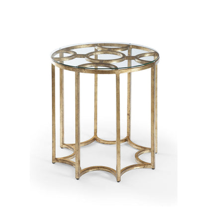 Chelsea House Lisette Metal Base Round Side Table