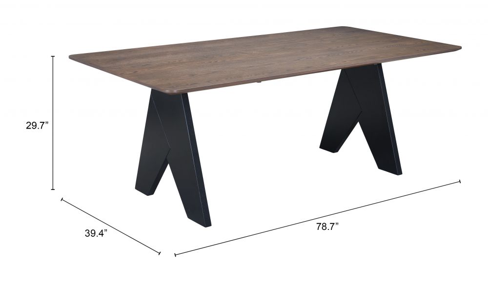 Zuo Modern Lisse Wooden Rectangular Dining Table