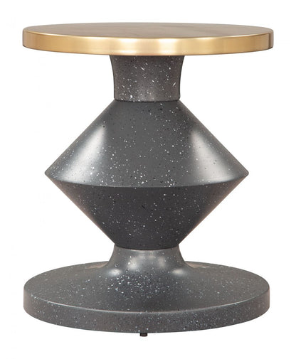 Zuo Modern Litar Iron Round Side Table
