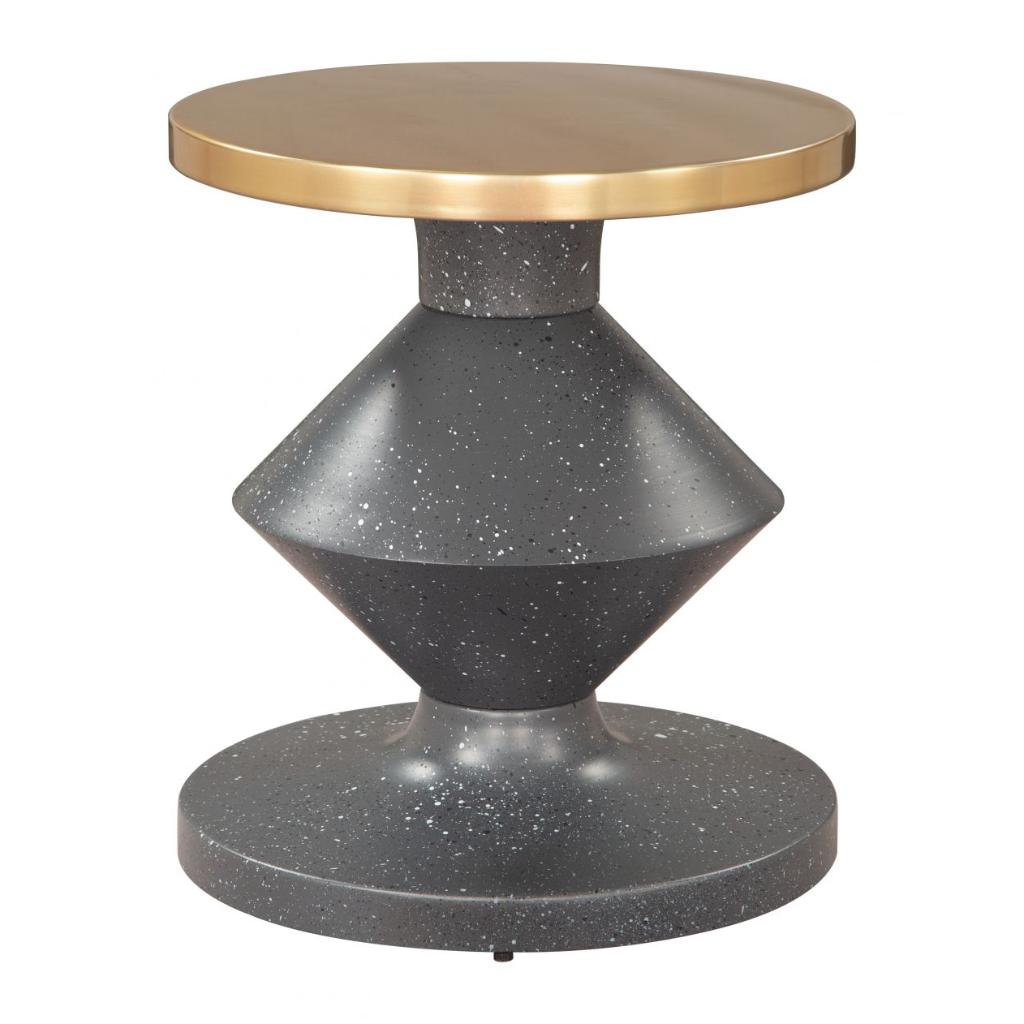 Zuo Modern Litar Iron Round Side Table