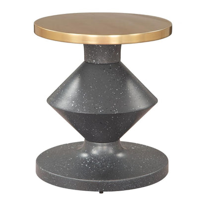 Zuo Modern Litar Iron Round Side Table