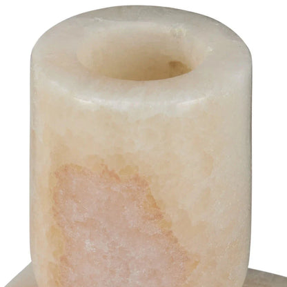 Lithos Modern Onyx Ivory Candle Holder (Set of 2)