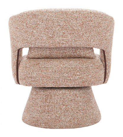 Zuo Modern Liva Shearling Fabric Swivel Club Chair