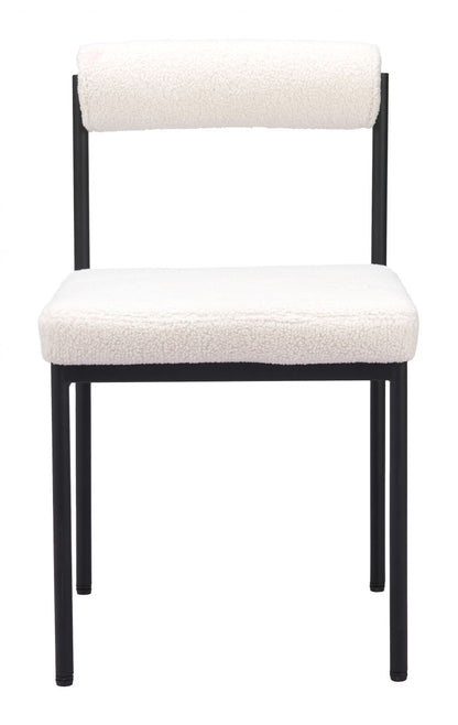 Zuo Modern Livorno Shearling Fabric Dining Chair