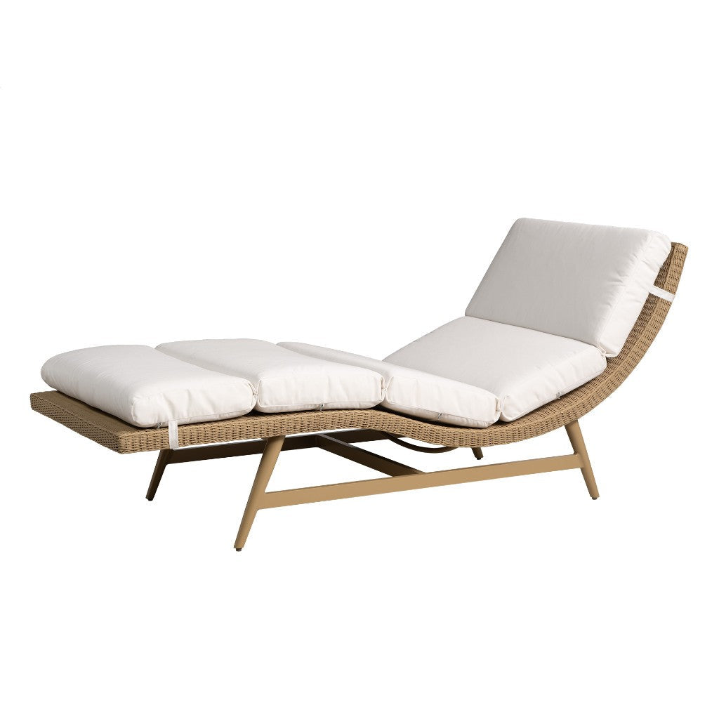 Cascade Aluminum Outdoor Chaise-Outdoor Chaises-Lloyd Flanders-LOOMLAN