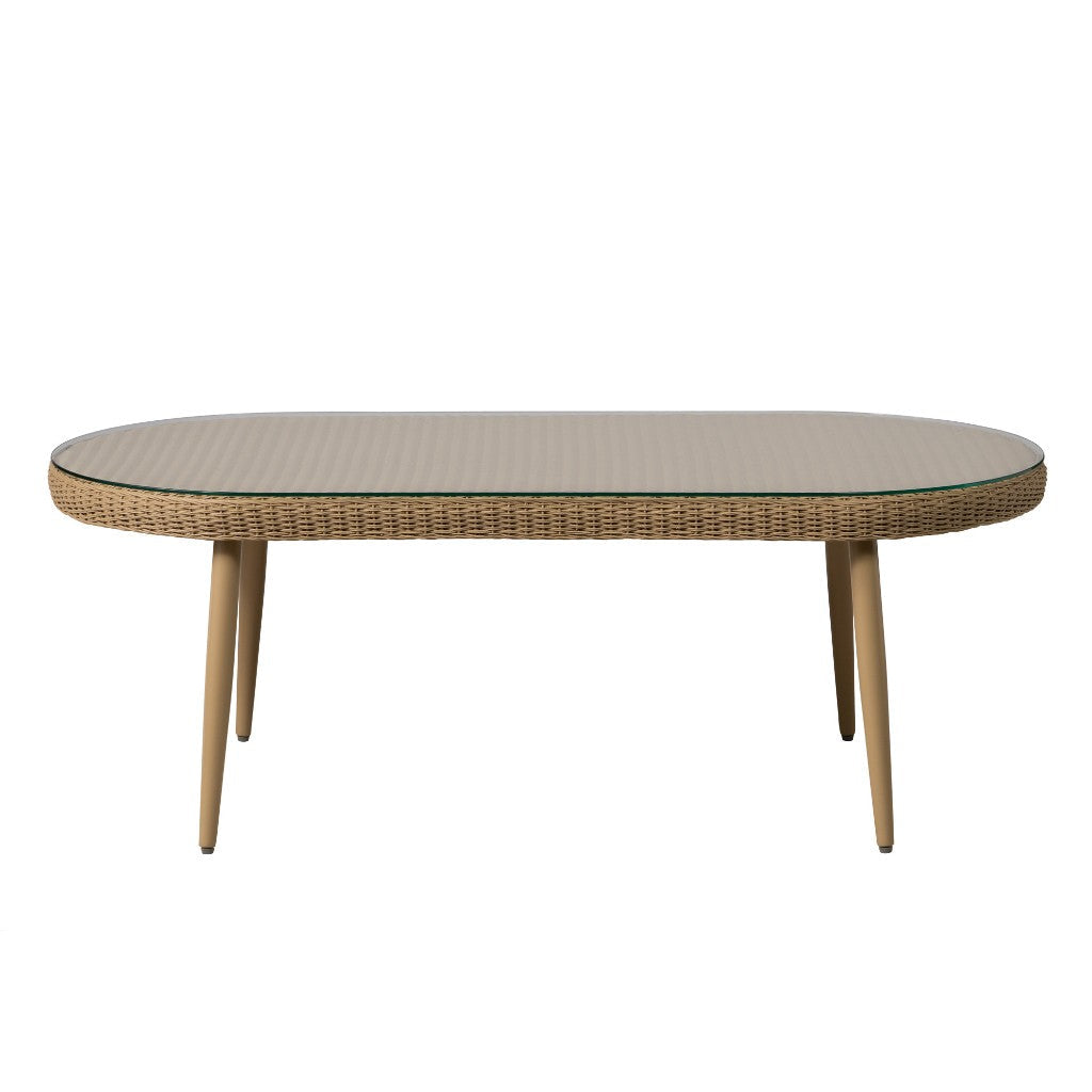 Cascade Oval Outdoor Cocktail Table-Outdoor Coffee Tables-Lloyd Flanders-LOOMLAN