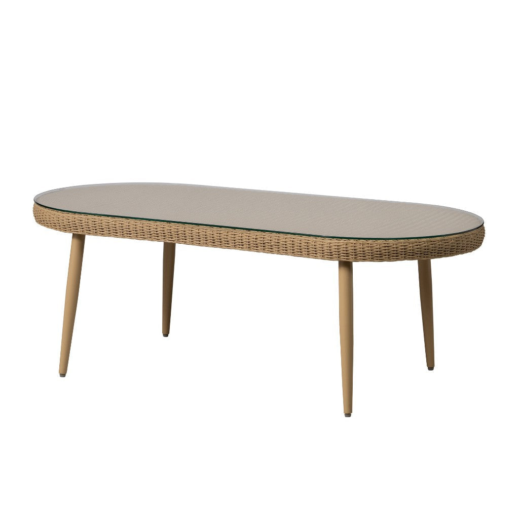 Cascade Oval Outdoor Cocktail Table-Outdoor Coffee Tables-Lloyd Flanders-LOOMLAN