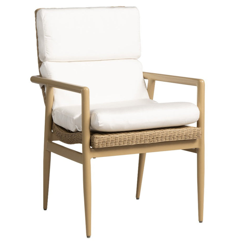 Cascade Aluminum Outdoor Dining Armchair-Outdoor Dining Chairs-Lloyd Flanders-LOOMLAN