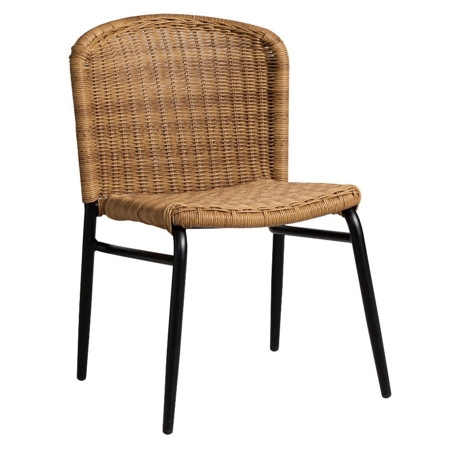 Galloway Aluminum Outdoor Armless Dining Chair-Outdoor Dining Chairs-Lloyd Flanders-LOOMLAN