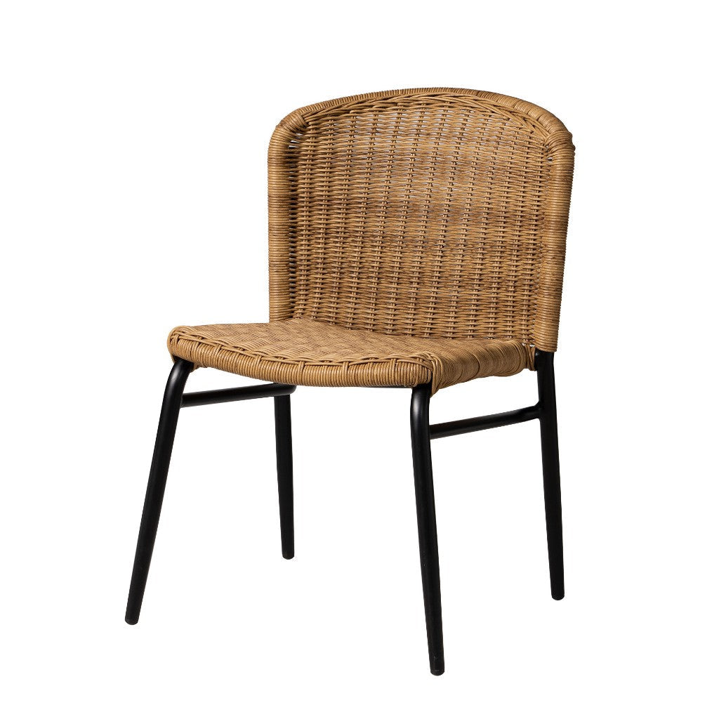 Galloway Aluminum Outdoor Armless Dining Chair-Outdoor Dining Chairs-Lloyd Flanders-LOOMLAN