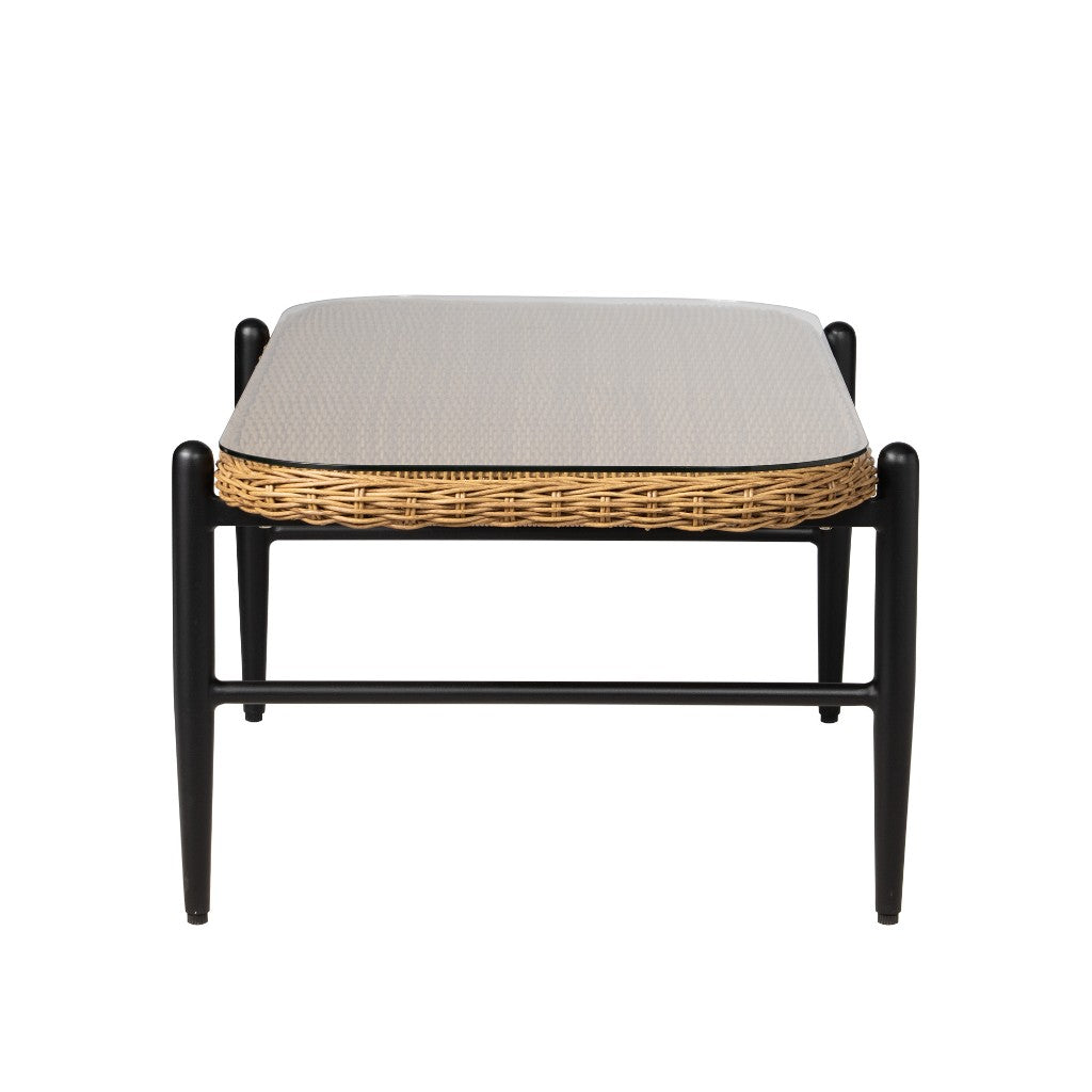 Galloway Rectangular Outdoor Cocktail Table-Outdoor Coffee Tables-Lloyd Flanders-LOOMLAN